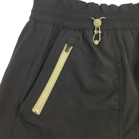 Athleta Womens 5 pockets Lightweight Zip Black Shorts Womans Large - Picture 2 of 8